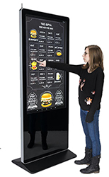 Restaurant touchscreen stand