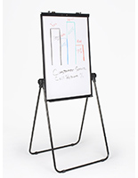 A-Frame Dry Erase Easel Displays - White Magnetic Steel Board (Rigid L –  FloorStands