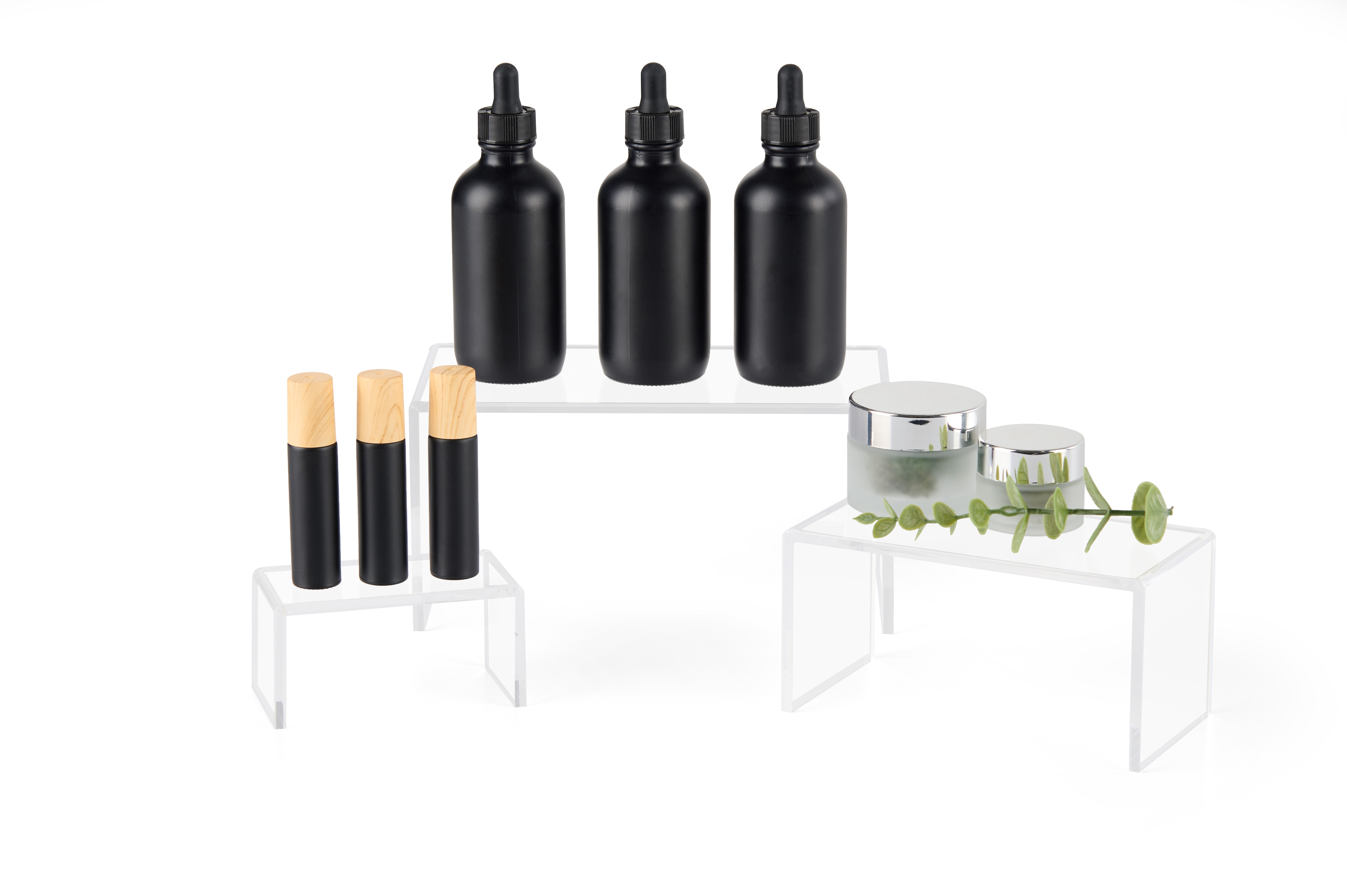 Stackable Retail Risers | Set of 3 Countertop Merchandise Stand ...