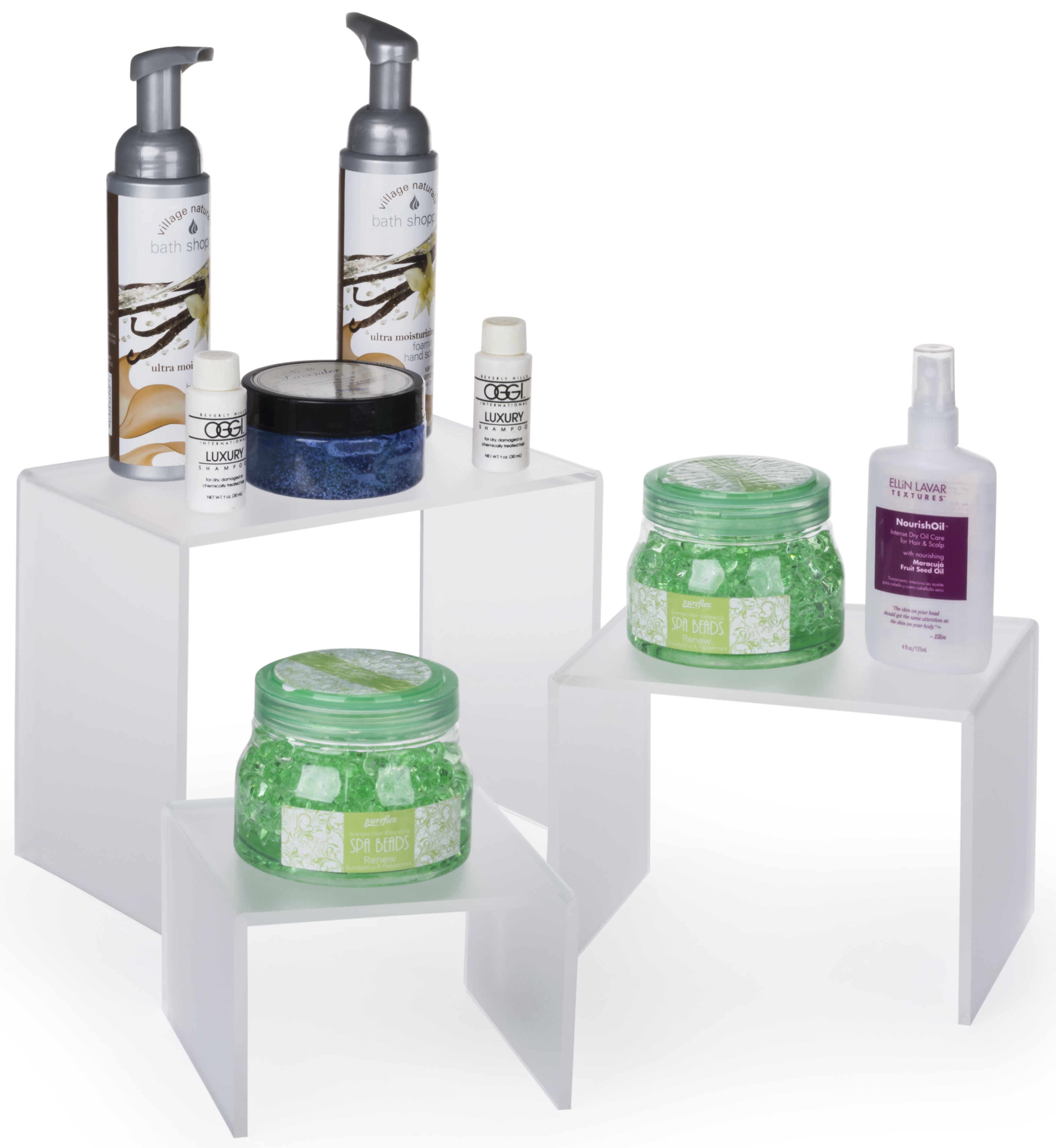 Acrylic Riser Display | 3 Different Sized Tiers | Displays2Go