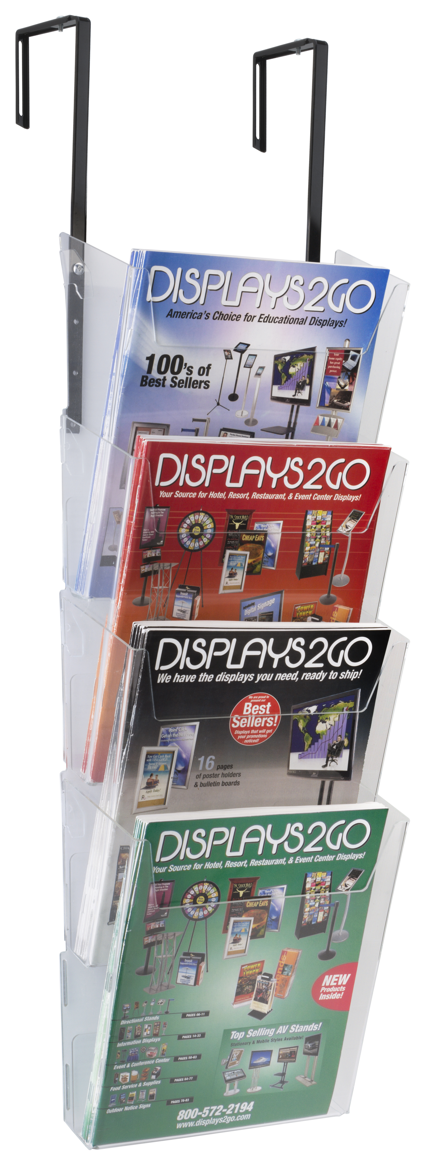 Cubicle File Rack Cubicle File Hanger | Clear Acrylic | Displays2Go
