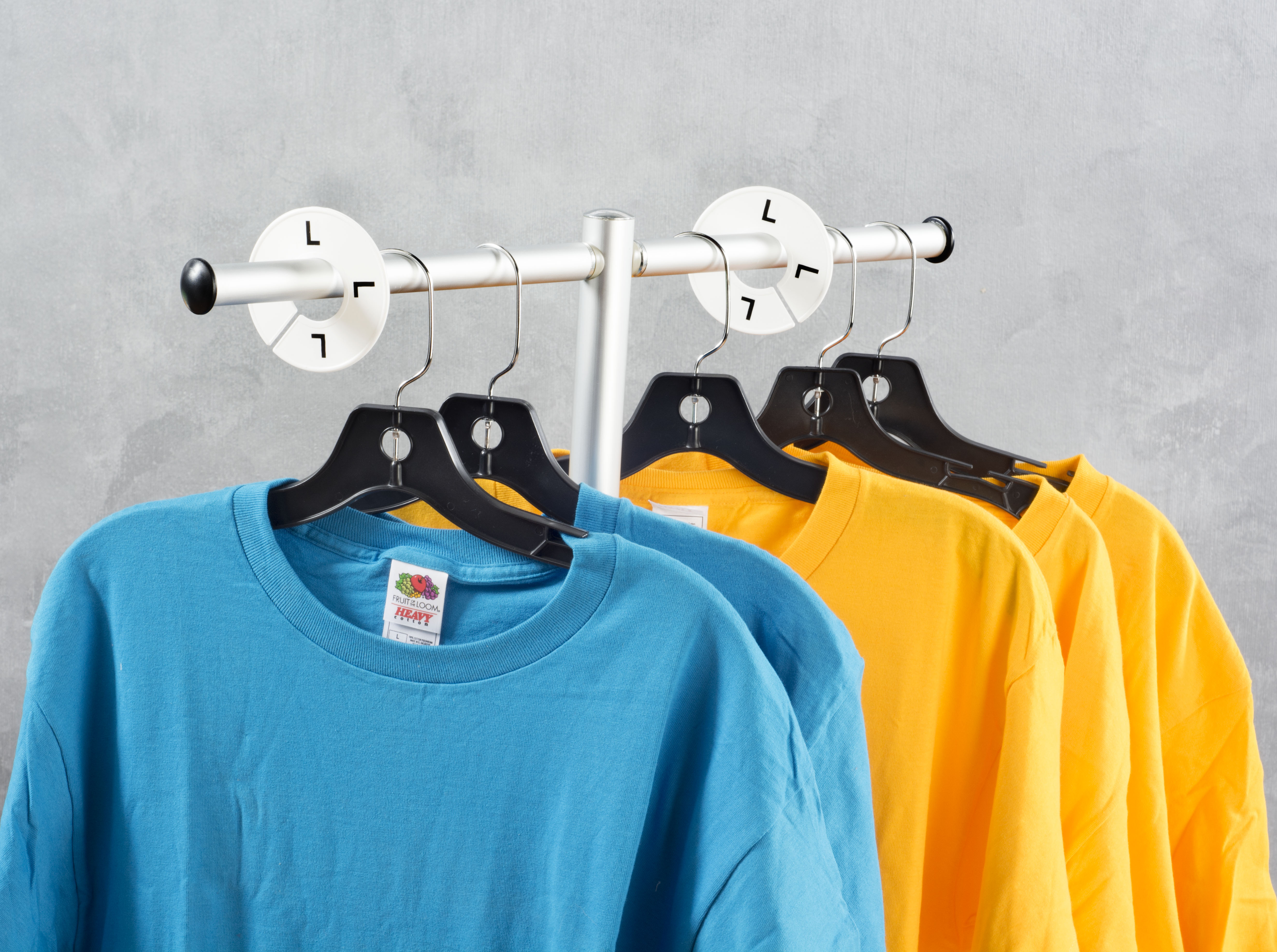 Garment Rack Divide Clothing Divider Rings | Round Partitions for Clothes Racks | Displays2Go