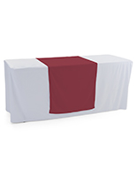 Burgundy table runner with 80 inch length