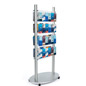 48 pocket double-sided adjustable acrylic floor brochure display stand