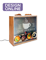 SEG replacement graphic for TBOX series trade show counters is dye-sub printed 