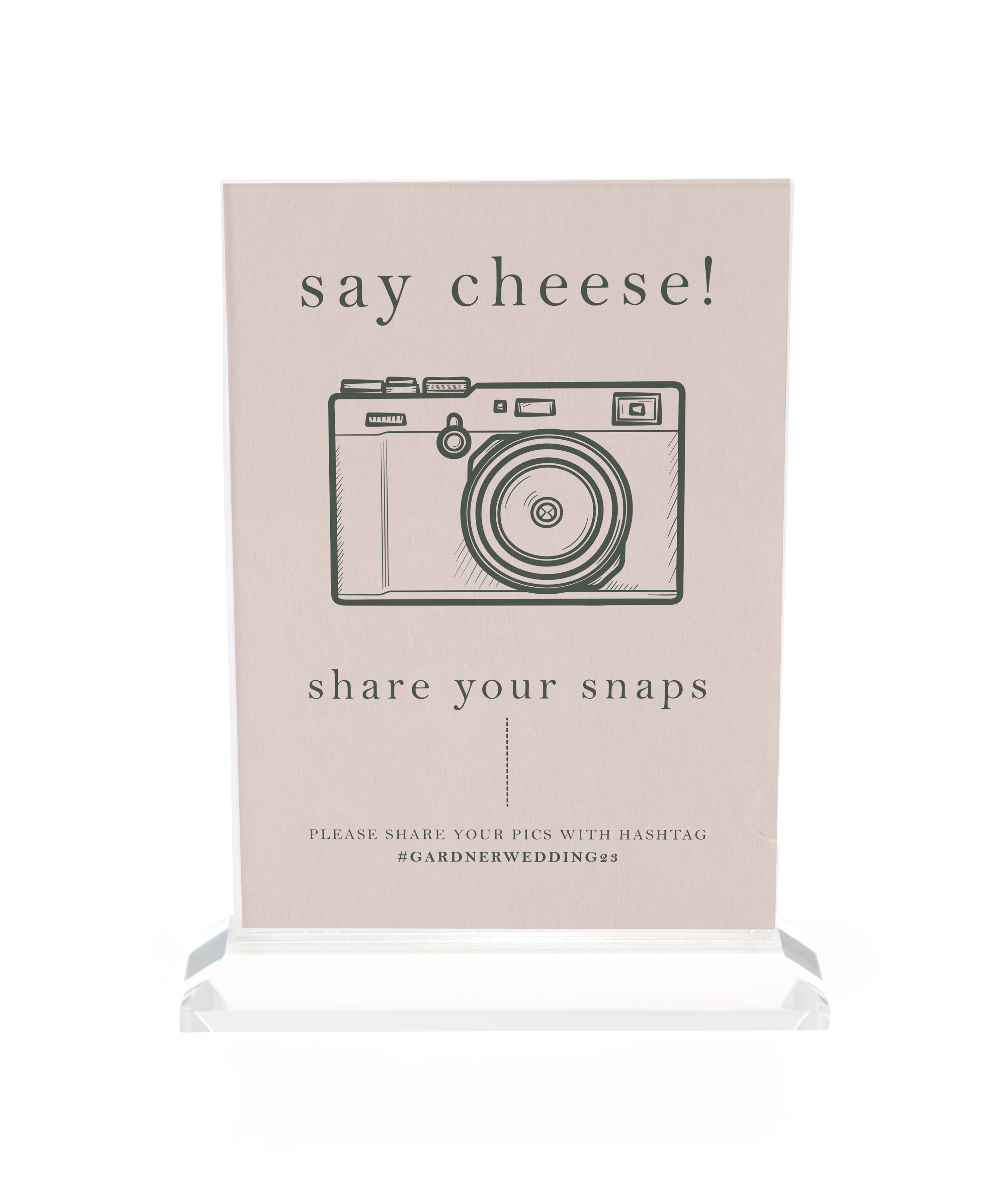 5x7 Recycled Acrylic Frame w/ Clear Base & Top-Loading Design | Displays2Go