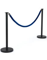 39" Stanchions with Blue Rope