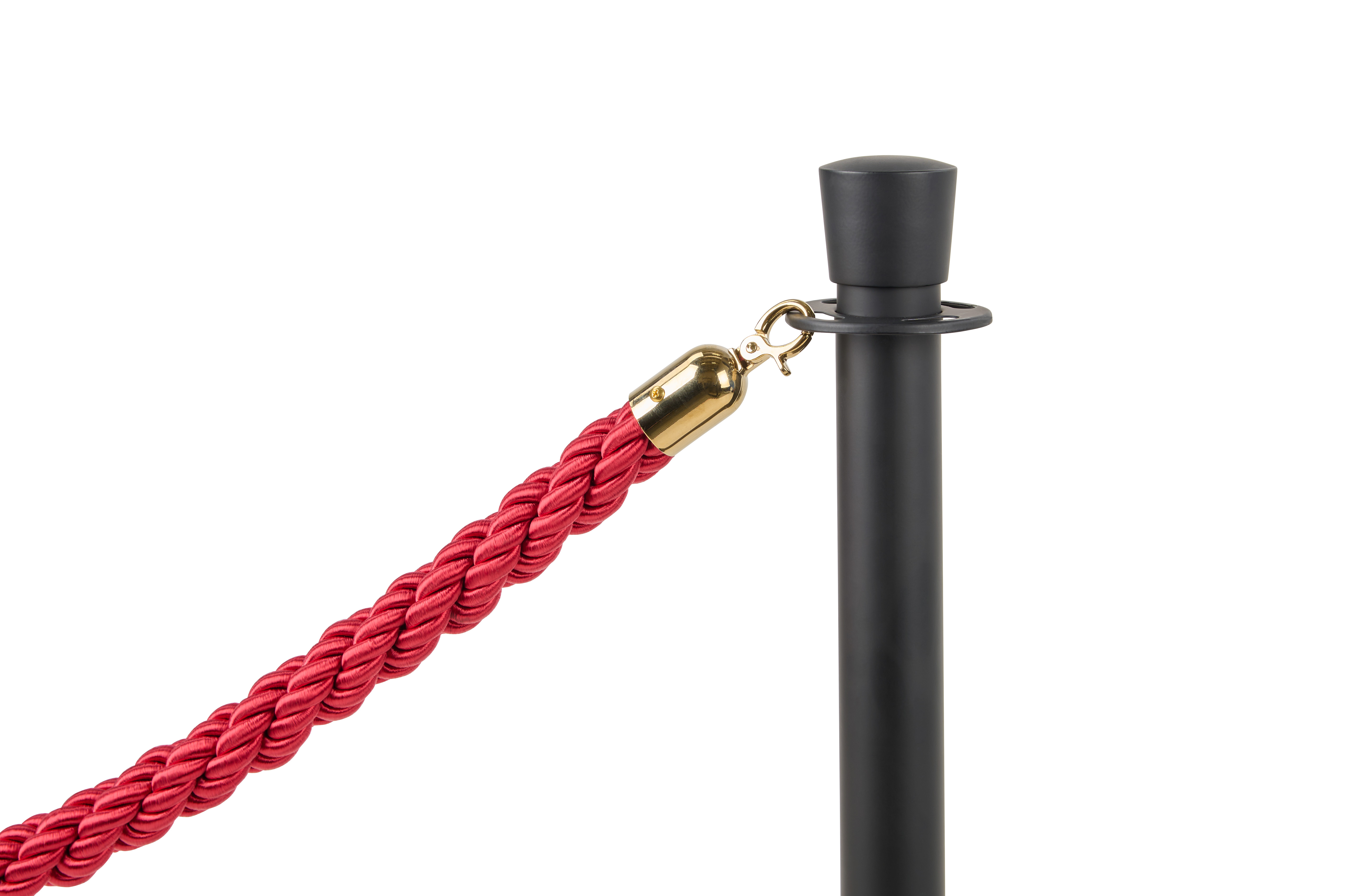 QueuePole 39" Stainless Steel Stanchion Post, Tulip Top Design, Rope Not Included - Image 4