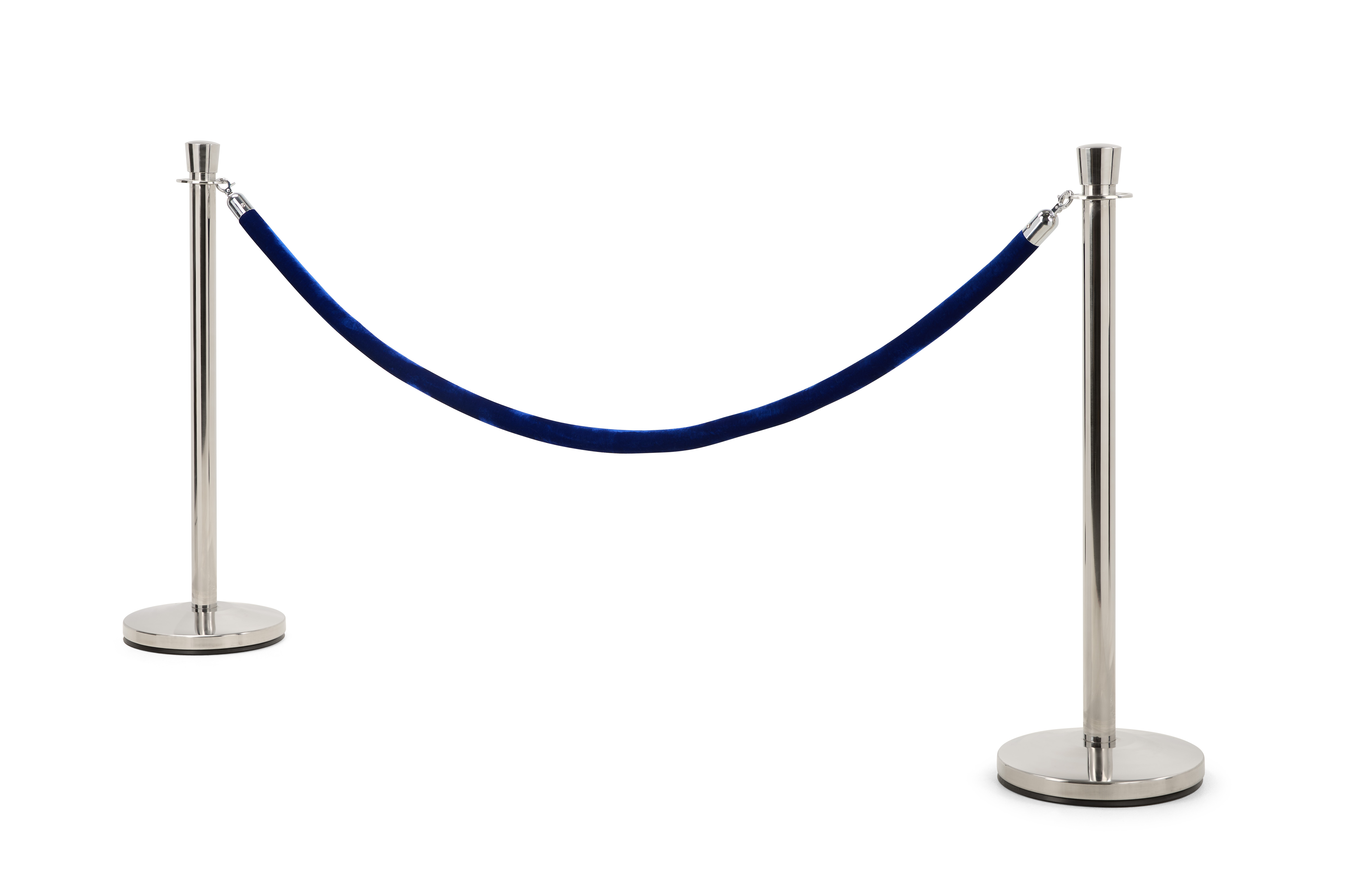 QueuePole 39" Stainless Steel Stanchion Post, Tulip Top Design, Rope Not Included - Image 2