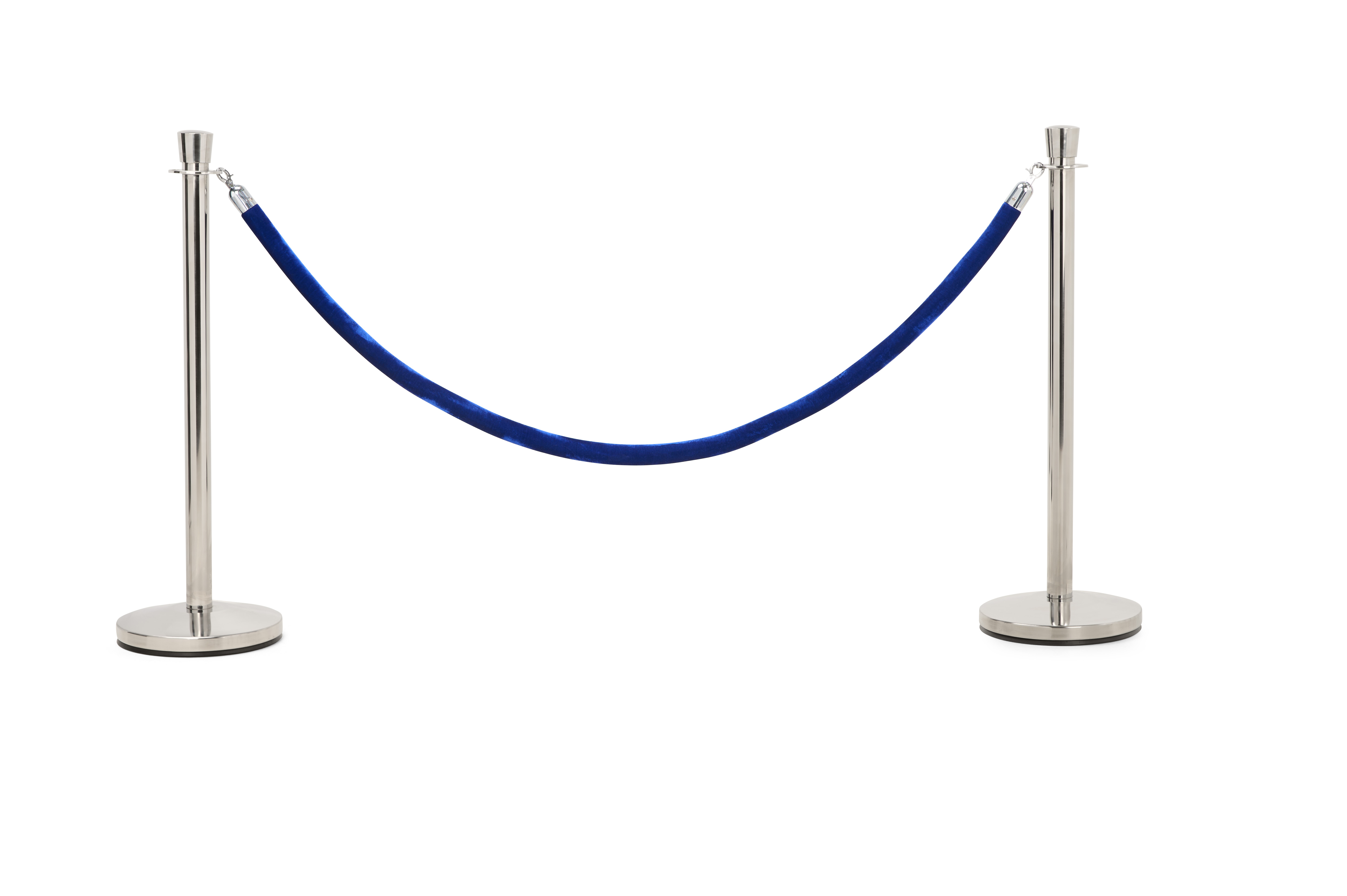 QueuePole 39" Stainless Steel Stanchion Post, Tulip Top Design, Rope Not Included - Image 3