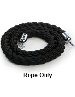 Black Nylon Twisted Rope