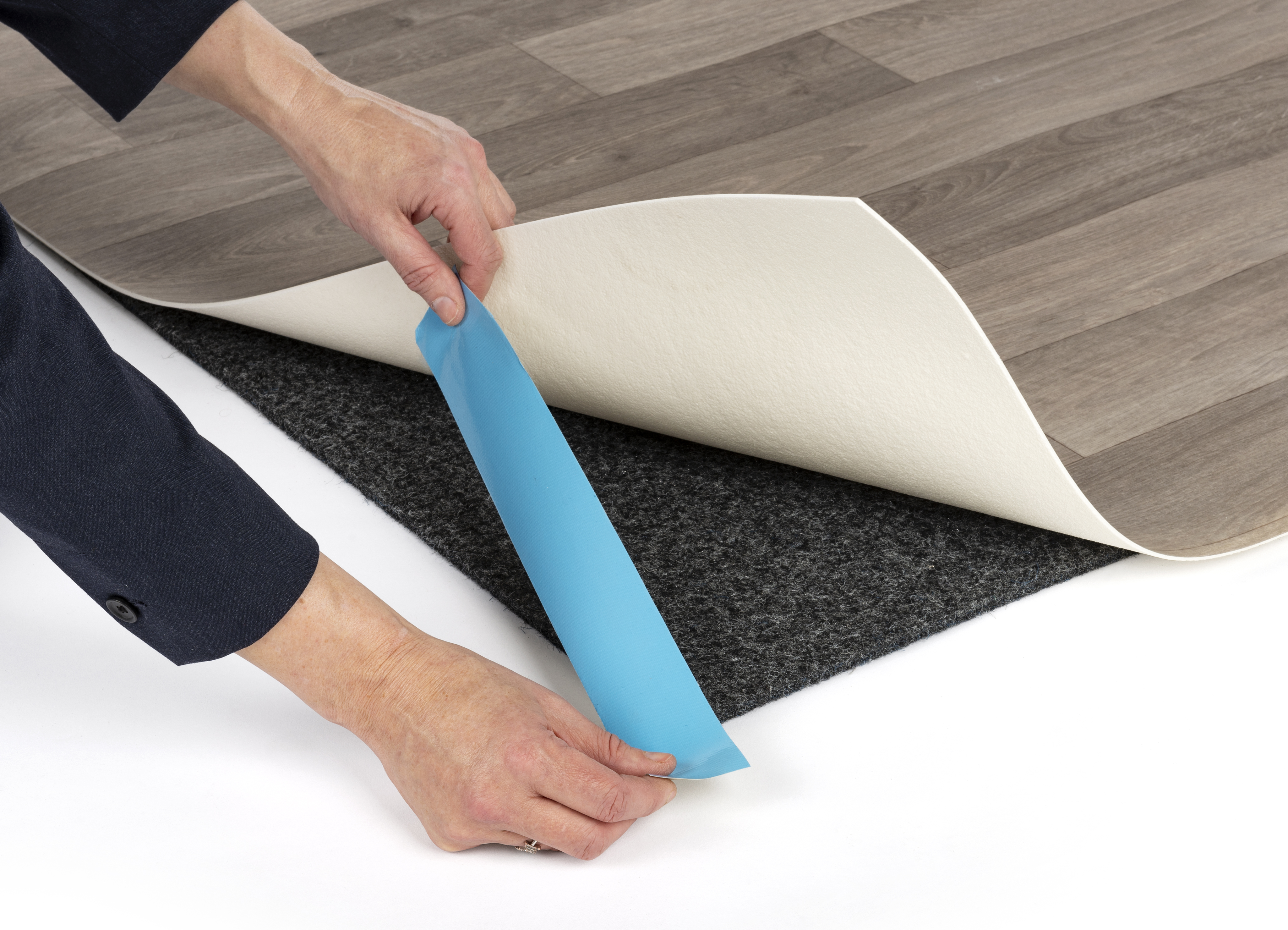 Portable Rollable Vinyl Event Flooring | 10'x10' ComfortFlex Tan