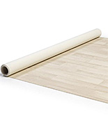 10' x 10' light wood tone roll up vinyl exhibit flooring