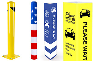 Safety bollards and sleeves