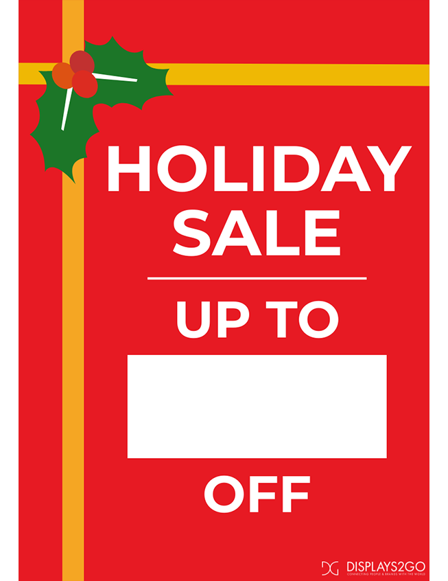 Holiday Sale printable sign