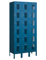 6 Tier Sports Locker with 15" Deep Compartments