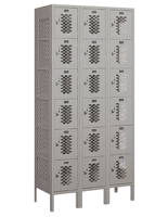 Fully Assembled 6 Tier Vented Locker