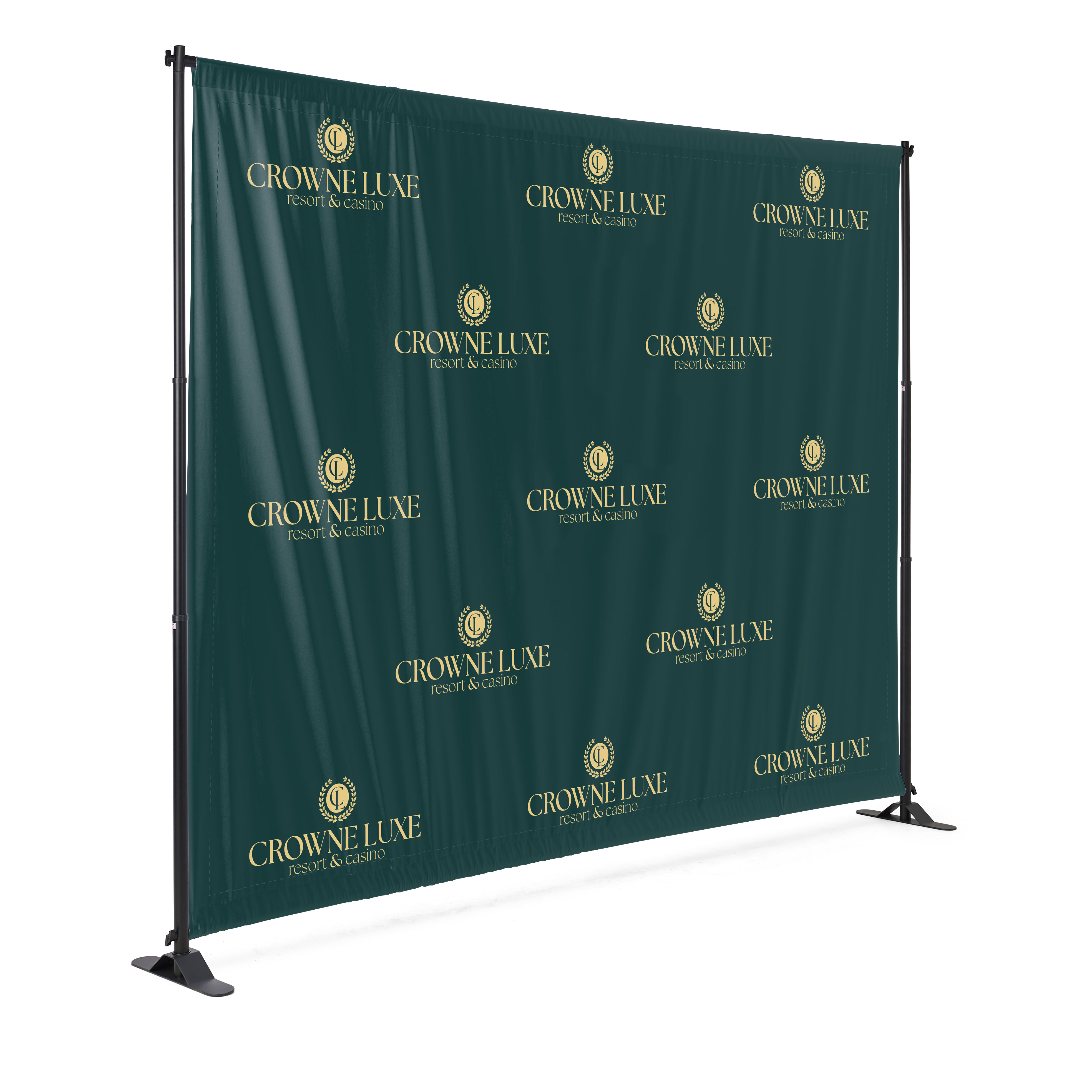 View step and repeat backdrop