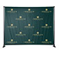 Custom step and repeat banner for bwall8 is printed using dye sublimation