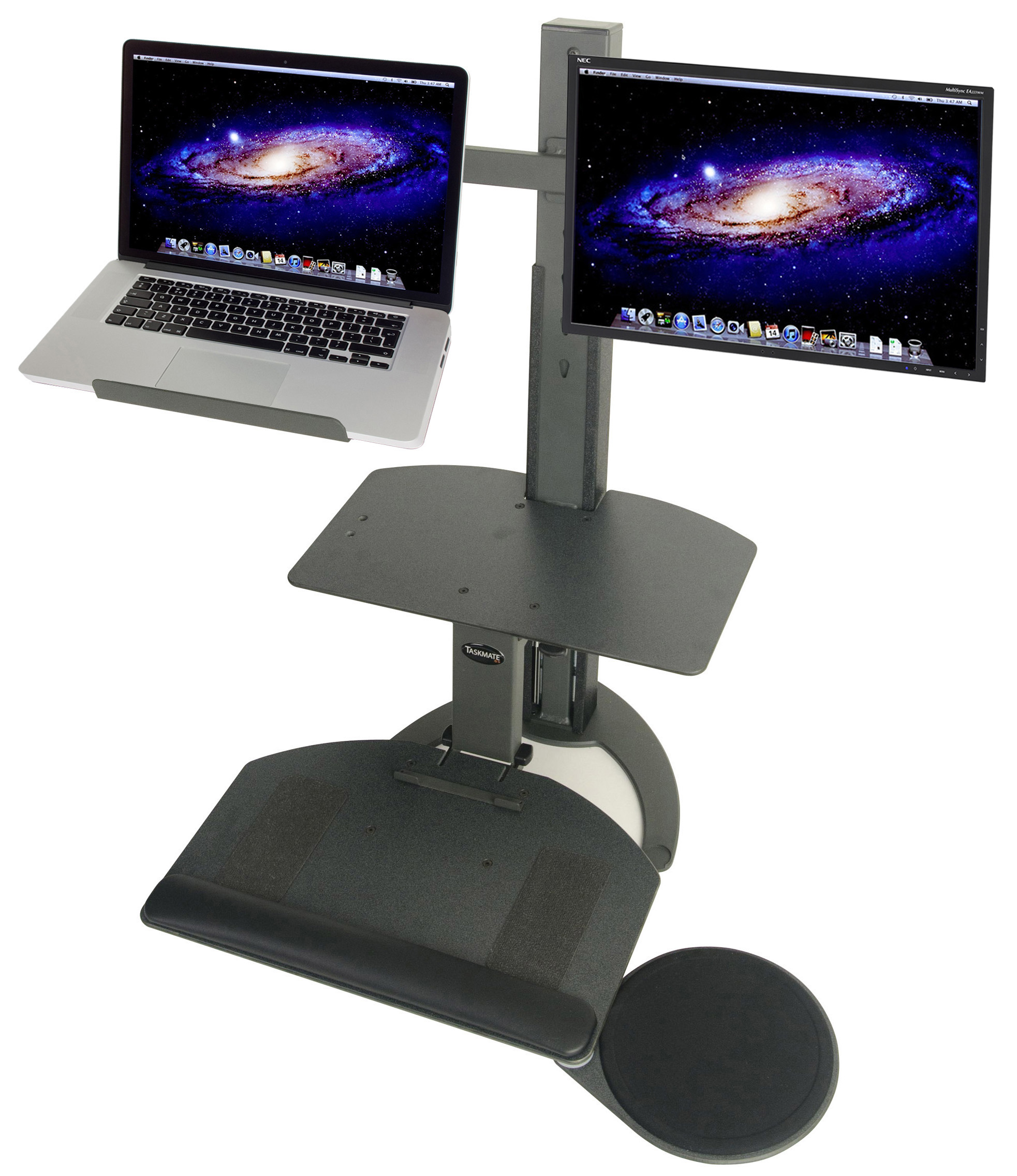 Sit Stand Workstation | Supports Laptop & Monitor | Displays2Go