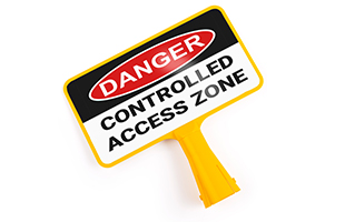 Custom traffic cone sign topper with full-color graphics