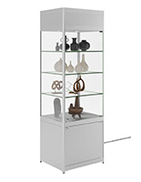 LED store display case with floor standing design