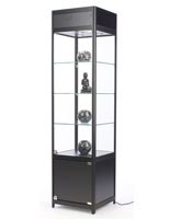 LED Display Case Tower, 18" Overall Depth