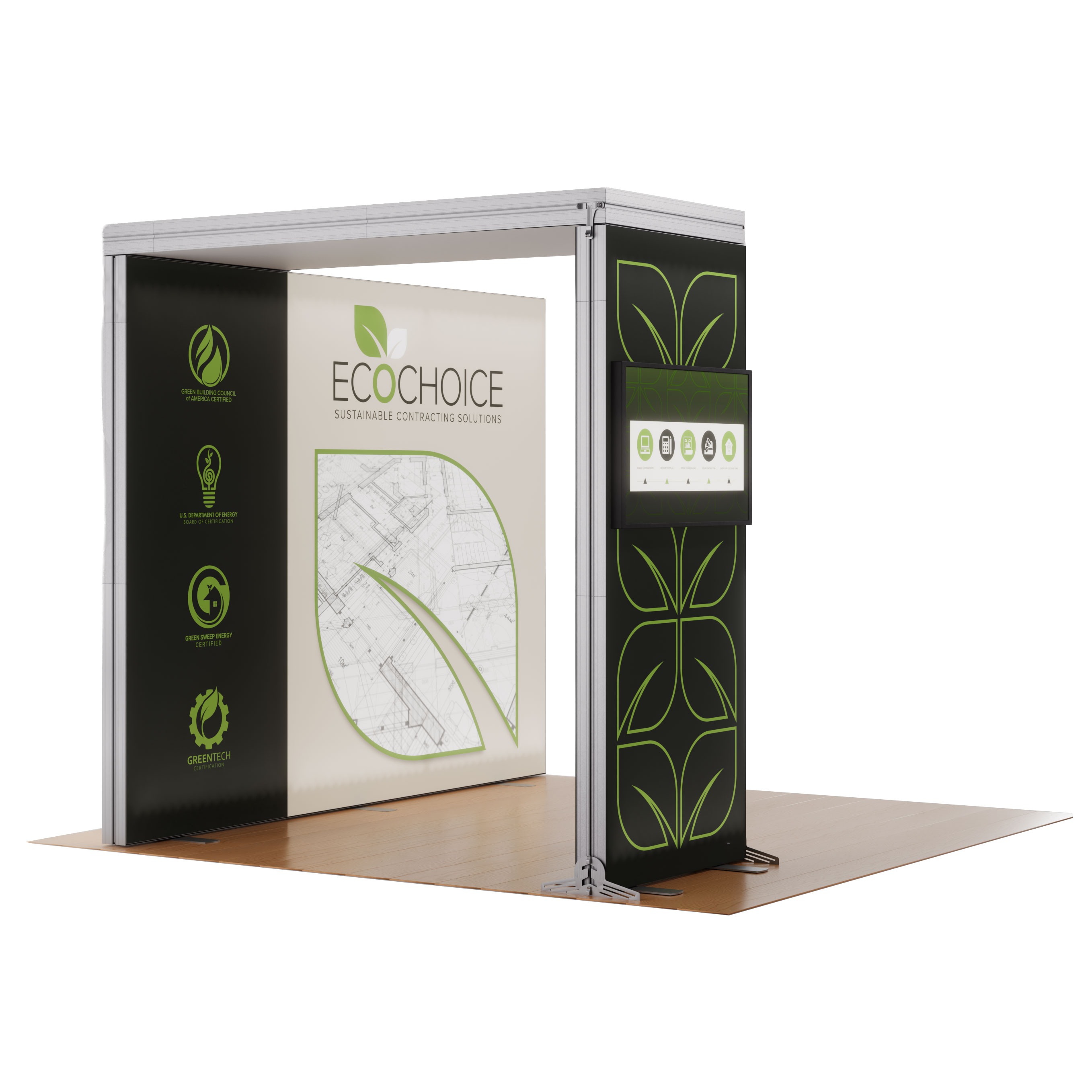 Replacement Graphics for SEGBL10FDD Backlit Trade Show Booth - Image 2