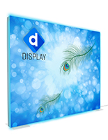 2-Sided SEG fabric backlit wall with dye sublimation printed graphics