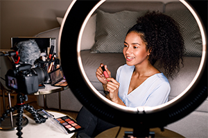 Tablet Ring Light Stations for Cosmetology
