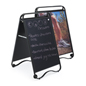 Chalkboard Display Fixture Sandwich Board with Modern Design