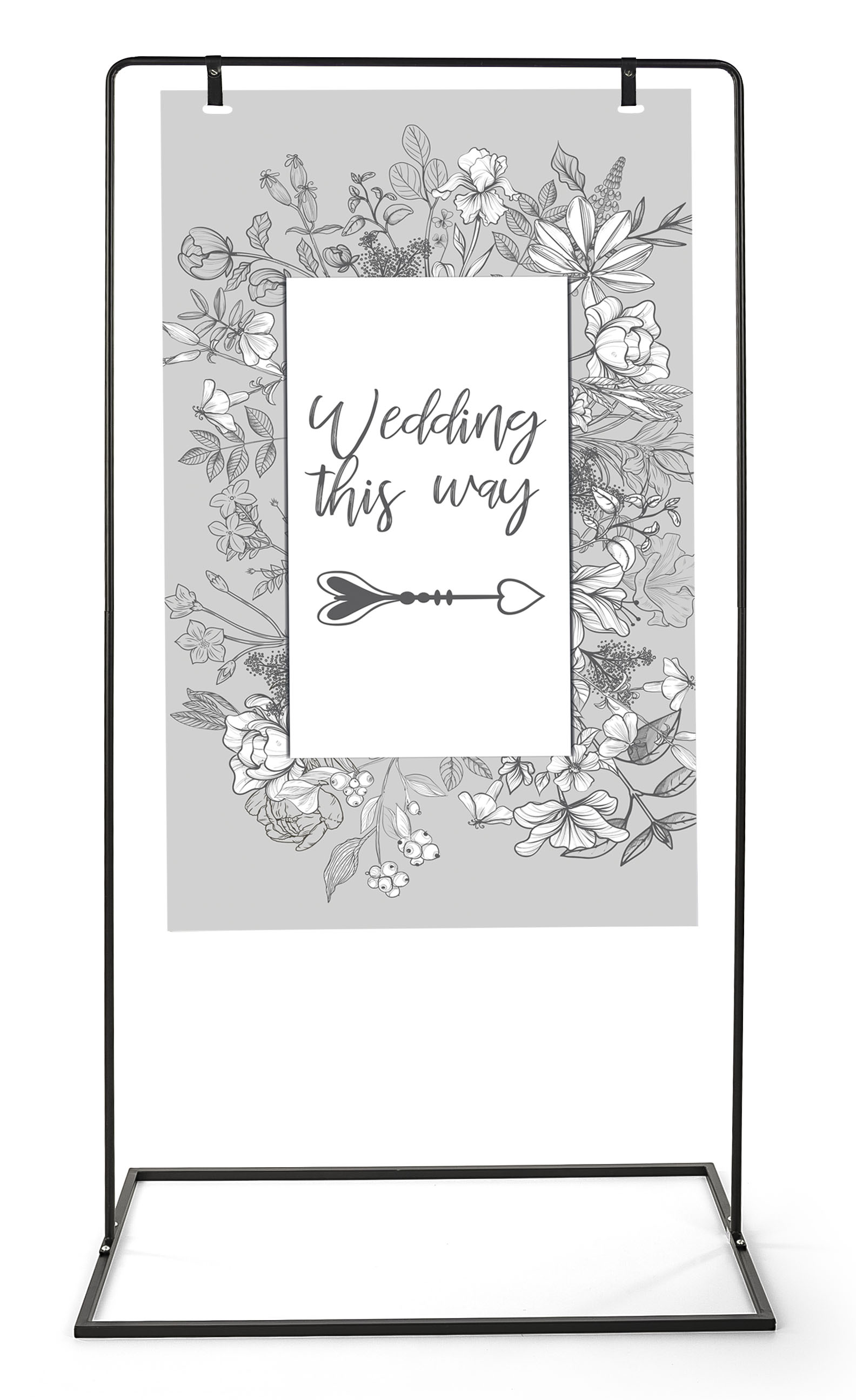 28" x 48" Swinger Board Sidewalk Sign Stand, Custom Printing, Indoor Use - Image 3