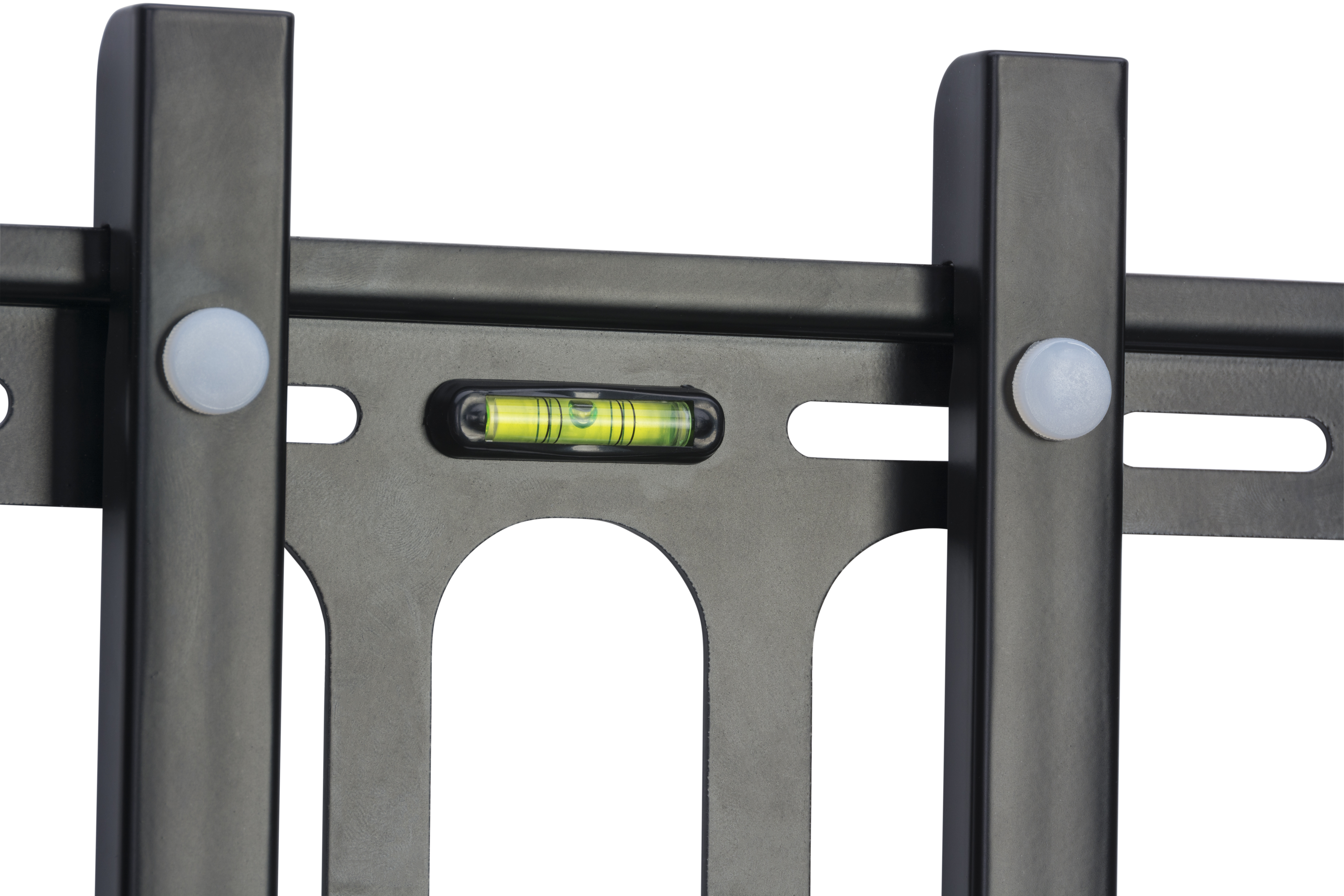 TV Wall Mount with Glass Shelf, Fits Monitors 32 to 55", Tilting Bracket - Black - Image 7
