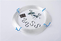 Sign Hanging Kit with Hooks, Ties, and Nylon Cord