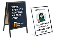 Commercial sign displays