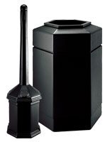 Black Waste Receptacle