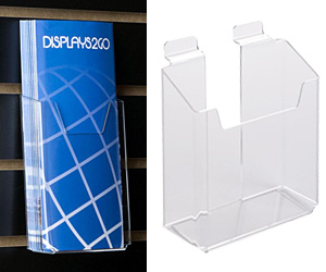 Literature Holders for Slatwall Display Fixtures