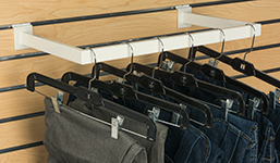 slatwall hangrail for clothing