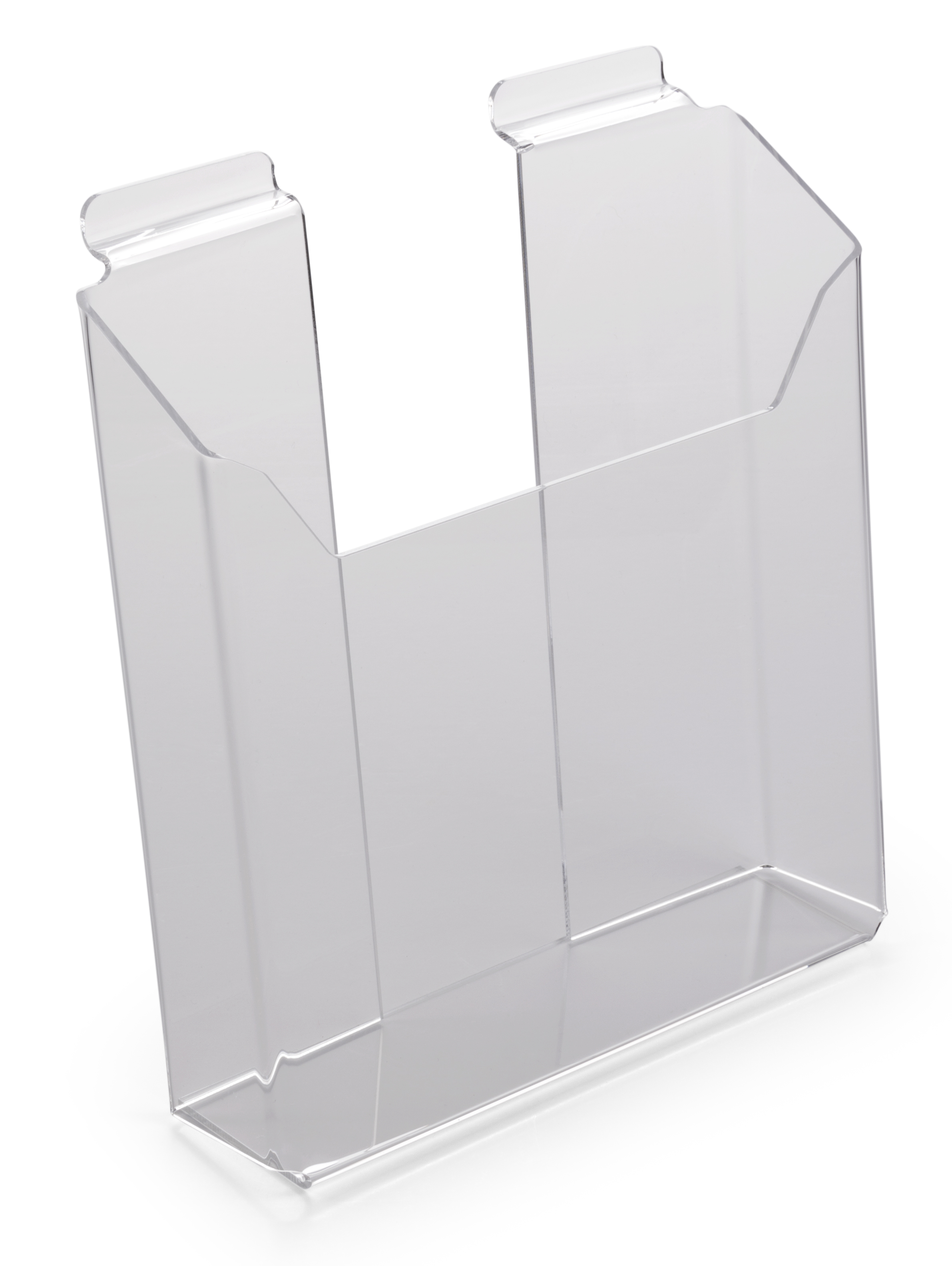 Acrylic Literature Pocket for Slatwall, 8.5 x 11 Magazines - Clear - Image 2