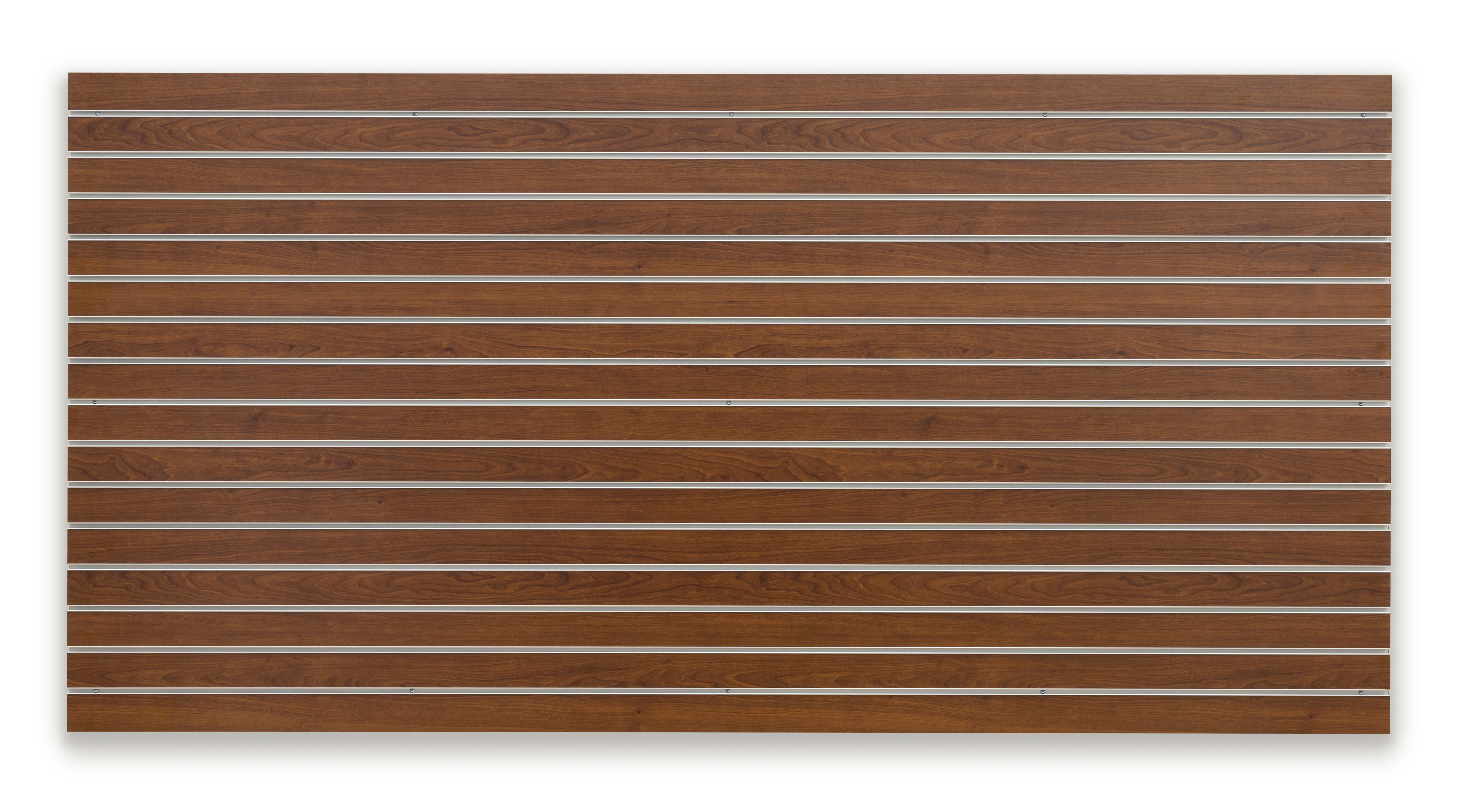 96 x 48 Slatwall Panel for Wall, Aluminum Inserts - Cherry - Image 2