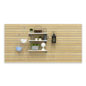 96 x 48 Slatwall Panel for Wall, Aluminum Inserts - Maple - Image 6