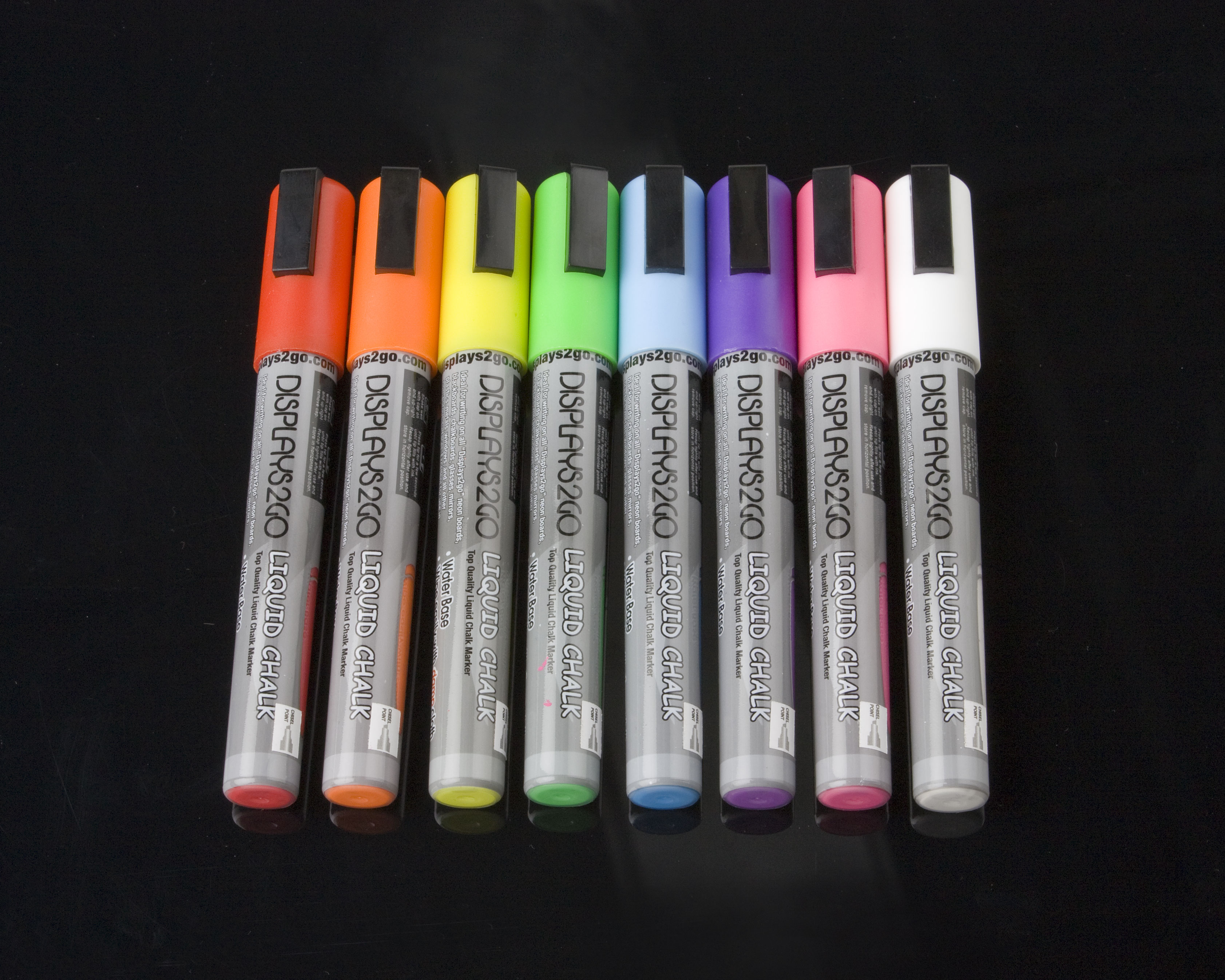 Lurrose 8Pcs window chalk markers for glass chalk highlighters paintbrush  Fluorescent screen highlighter pen chalk board liquid chalk markers fine  tip