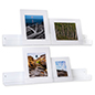 Set of 2 dual sided clear acrylic shelves 