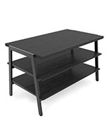 3 tier display table with multi-level shelves