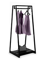 Retail clothes rack with 1 inch levelers