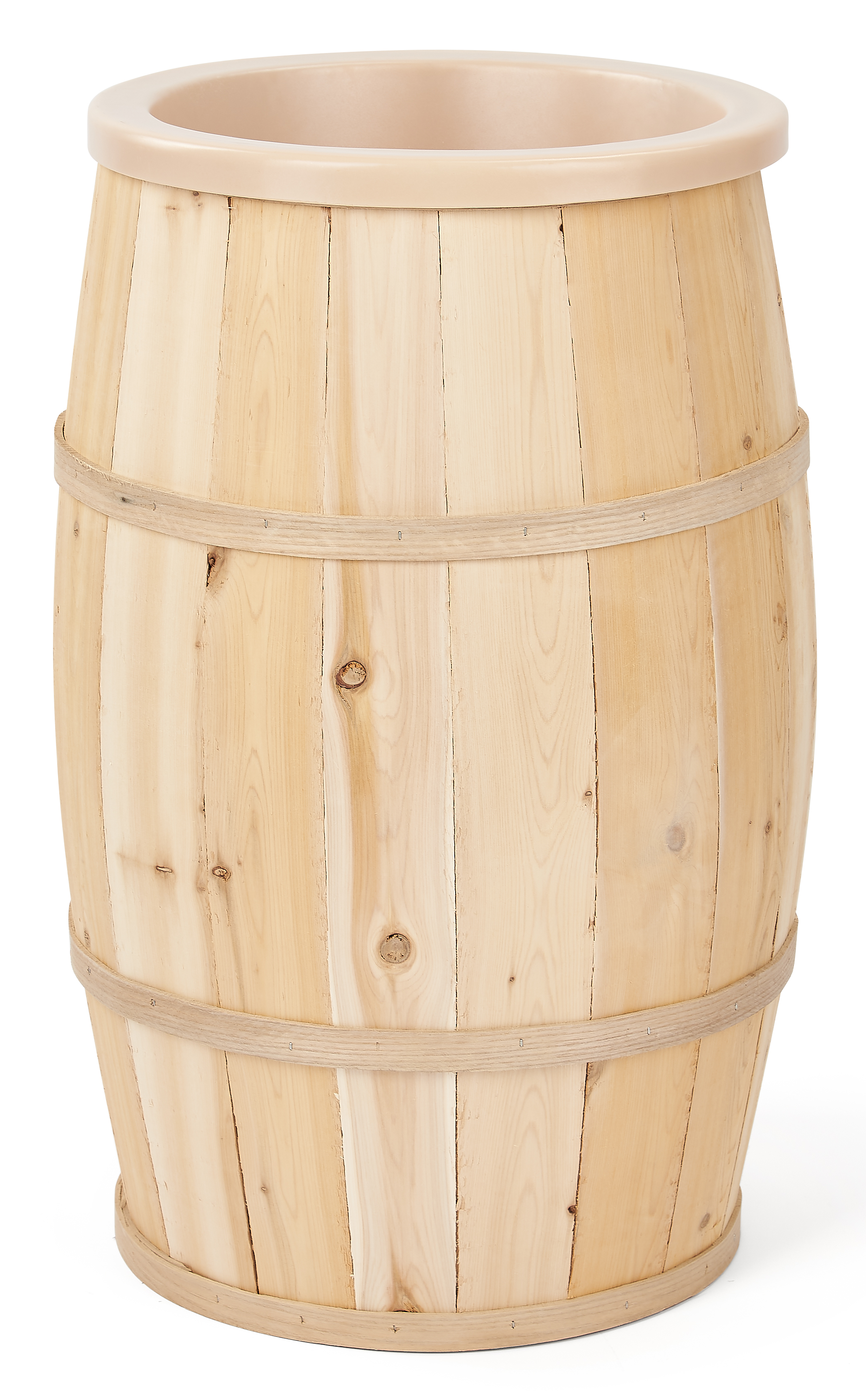 Wooden Removable Lined Bulk Food Storage 15 x 11.5 Barrel With Scoop 6.1  Gal