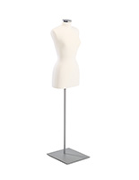 Female body form mannequin with modern design