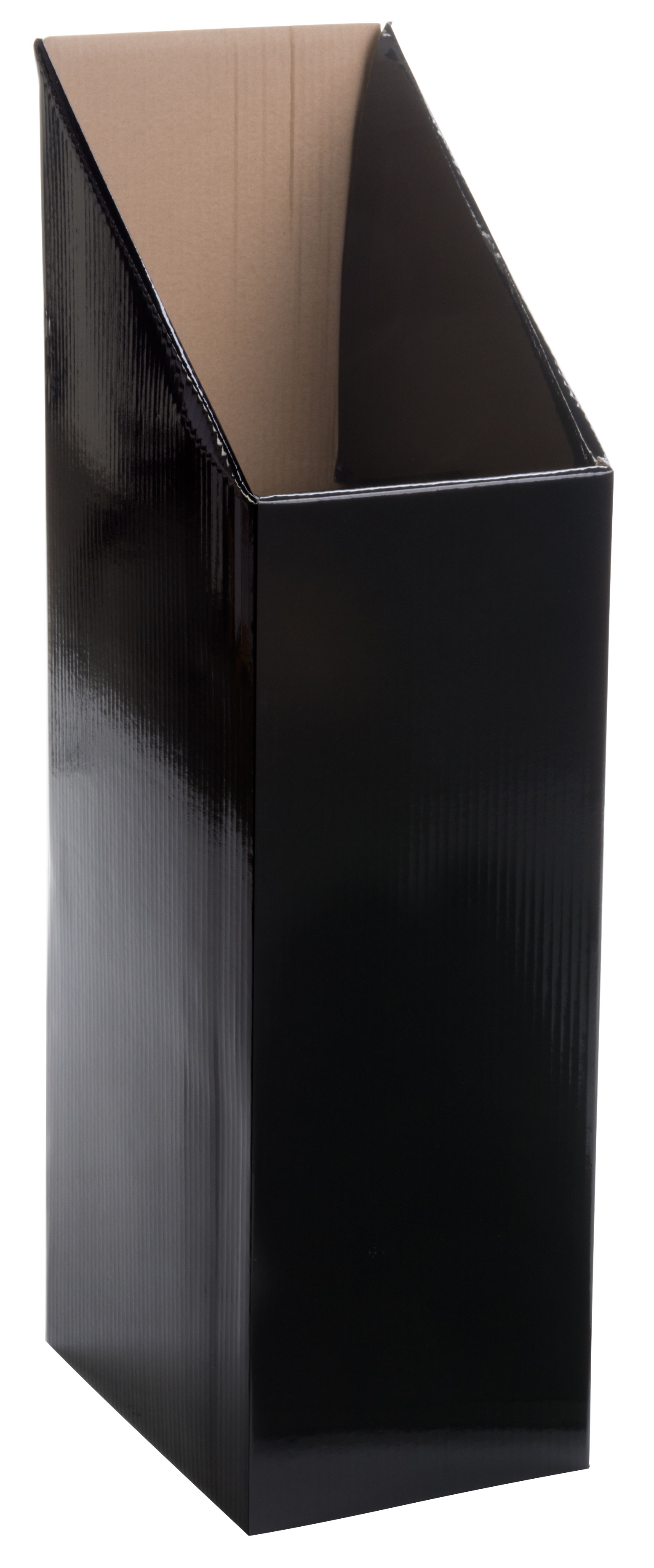 Magazine Header Box Cardboard Magazine Holder | Freestanding with Removable Header ...