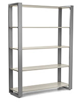 Modern retail display shelving with overall weight capacity of 220lbs