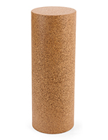 Cork pedestal display with 200 pound weight capacity